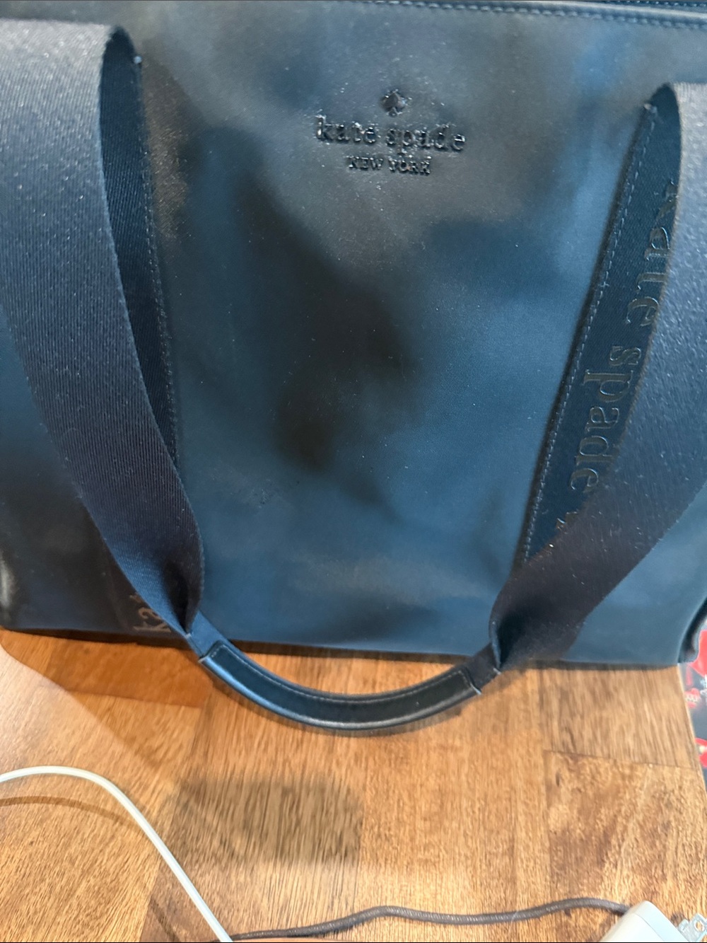 kate spade Black Nylon tote Bag with Logo Webbing - Picture 10 of 13